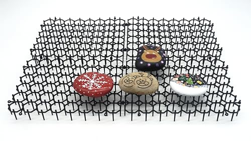 12 Pack Plastic Paint Drying Rack for Rock and Easter Egg Crafts