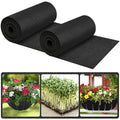 Riare 16x80 Inch Black Felt Planter Liner Roll- 2 Rolls Non-Woven Fabric Planter Liner for Outdoor Plants, Coco Liner Roll Alternative Basket Planter Liner for Planters Hanging Basket Window Box