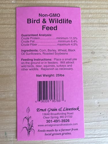 Ernst Grain & Livestock's Bird and Wildlife Feed – Perfect for Birds, Ducks, Squirrels, Turkeys, Rabbits, Geese, and Deer – Non-GMO Wild Animal & Bird Feed for Outside Feeders (46 Pound) - size: 46 Pound (Pack of 1)