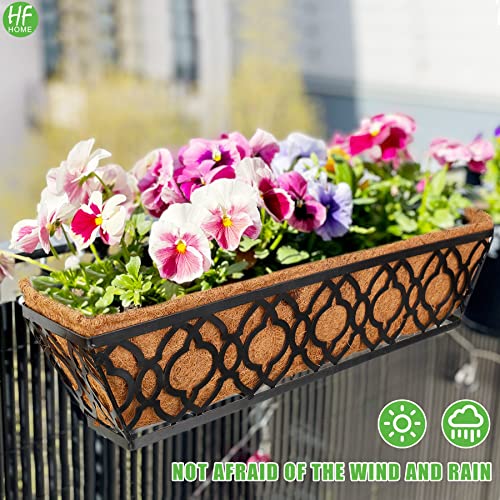 HFHOME 2Pcs 30" Trough Coco Fiber Replacement Liner, Natural 30 inches Window Deck Coco Replacement Liner for Window Box - size: 30in