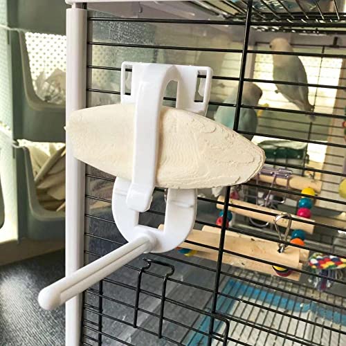 Bird Cage Food Holder, Parrot Fruit Vegitable Bracket, Pet Feeder Clip Accessory, for Budgie Parakeet Cockatoo Macaw Cockatiel Conure(2Pcs) - size: 2Pcs