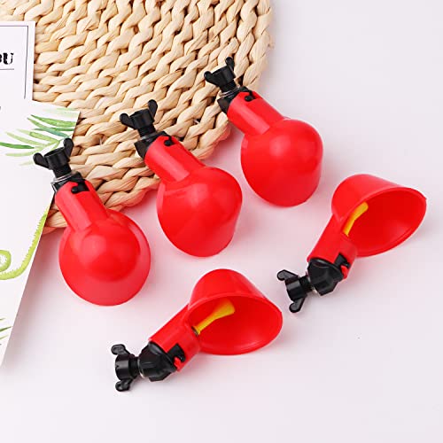 24Pack Chicken Waterer Cups,Poultry Water Cups,Automatic Poultry Waterer for DIY Poultry Quail Duck Chicken Bird Drinker