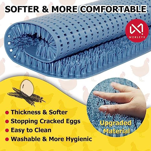 Washable Chicken Nesting Pads for Laying Eggs, Silicone Nesting Pads -4Pack - size: 4PCS
