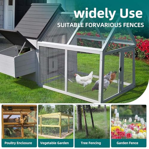 Hardware Cloth 1/4 Inch 23 Gauge 16in X 10ft Chicken Wire Fencing | Galvanized Welded Wire Mesh, Snake Gopher Barrier Garden Fencing Rabbit Cage Netting - size: 1/4 inch 16inx10ft