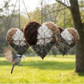 Handmade Fiber Bird Nesting Heart, Birds Nests Material Holder, Bird Nesting Material Includes Plush Fabric and 40g Cotton-Linen Blend Filling, Outside Gifts for Birds Lovers (3 Set) - color: 3 Set