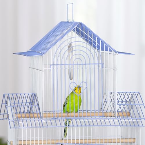 Prevue Hendryx SP1720-2 Shanghai Parakeet Cage, Blue and White - color: Light Blue