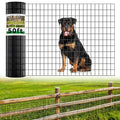 Welded Wire Fence, 50ft(L) x 4ft(H) PVC Anti-Rust Coated Wire Mesh, 2 Inch x 3 Inch 16GA Garden Edging Border, Roll Metal Animal Barrier for Yard Vegetable Plant Protection Poultry Netting - size: 50ft(L) x 48inch(H)