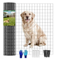 Welded Wire Fence 48inch x 50ft, 2inch x 3inch Black Chicken Wire Fencing, 16Gauge PVC Coated Garden Wire Fence Rolls, Anti-Rust Metal Fencing for Yard Plant Protection Poultry Netting - size: 4ft x 50ft