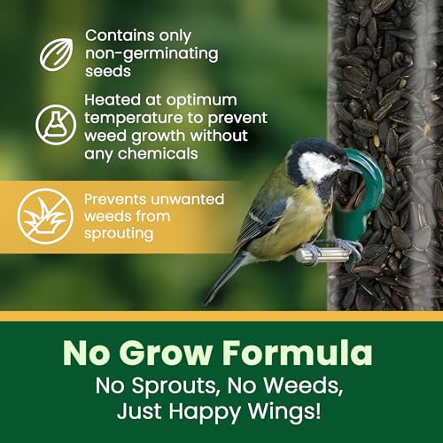 Happy Wings Thistle Seed & Sunflower Seeds Bird Food Combo, 5 LB x 2 Pack | Oil Rich, High Fat & Energy Content, Single Grain, USDA & BRC-GS Approved, Finches, Sparrows, Chickadees, Cardinals, No Mess - size: 5 lb Thistle/Sunflower Seed Combo