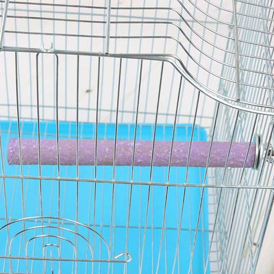Bird Cage Perch Parrot Sand-Surface Stand 2Pack Grinding Wood Stick Platform Molar Toy Branch for Macaw African Greys Budgies Cockatoo Parakeet Cockatiel Conure Lovebirds