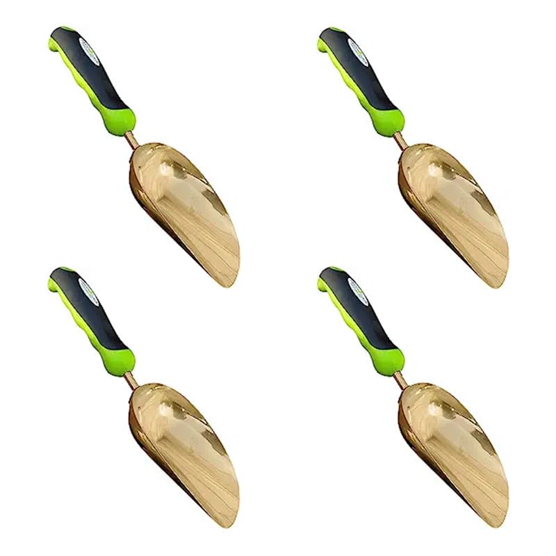 Garden Guru Super Strong Titanium Garden Scoop Trowel Shovel Transplanter - Rust Resistant - Ergonomic Handle - Perfect Hand Shovel for Gardening Transplanting and Digging (4 Pack) - size: 4 Pack, style: Titanium
