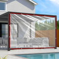 Clear Tarps Heavy Duty Waterproof 6x8 Plastic Tarp with Grommets Clear Vinyl Tarps for Outdoor Patio Enclosure Chicken Coop Covers Waterproof Transparent Tarpaulin for Porch Greenhouse Plant - size: 6x8FT-1PCS