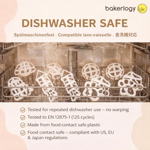 BAKERLOGY Mini Baby Dragon and Dragon Egg Cookie Cutter and Stamp Set (2") – Fantasy-Themed Embosser for Nursery Cookies, Fondant Tool for Mythical Birthday Cupcakes and Baby Shower Cakes