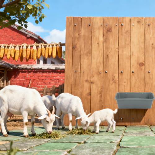 12 Pcs 5 Quart Hanging Chicken Feeders with Metal Clips Duck Water Trough Goat Feeder Bucket Container Chicken Waterer for Fence Deer Horse Pig Turkeys Goose Poultry Livestock Supplies