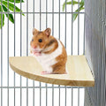 Litewoo Bird Parrot Corner Perch Flat Platform Stand, Easy to Install, Safe and Stable, Smooth Polishing Without Hurting Feet, Solid Hardwood Bird Cage Perches（M） - size: M: 5.12*5.12inch