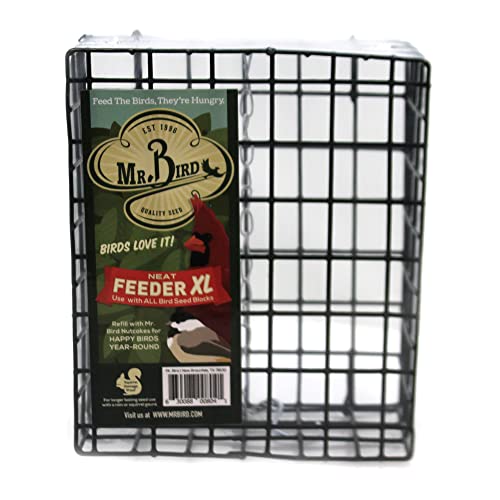 Mr. Bird's XL NeatFeeder Wire Suet and Cake Basket Bird Feeder