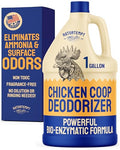 Hatortempt 1 Gallon Chicken Coop Deodorizer and Cleaner Spray, Unscented | Surface Odor Eliminator - Controls Ammonia - Safe & Fast Drying - Refresher for Wood, Sand, Bedding, Hay, Pine & Stone - size: 128 Fl Oz (Pack of 1)