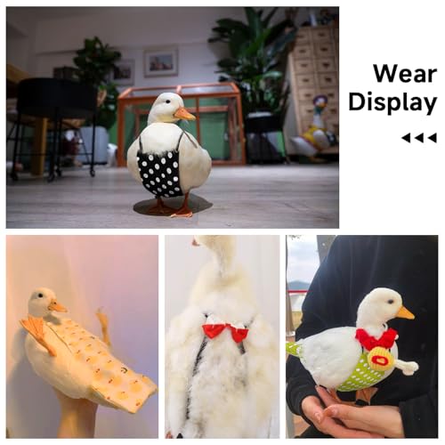 QBLEEV Pet Cole Duck Diapers for Baby Ducks, Chicken Diapers for Real Hens, Fashionable Duckling Nappy Poultry Cloth for Indoor Chick Goose Hen