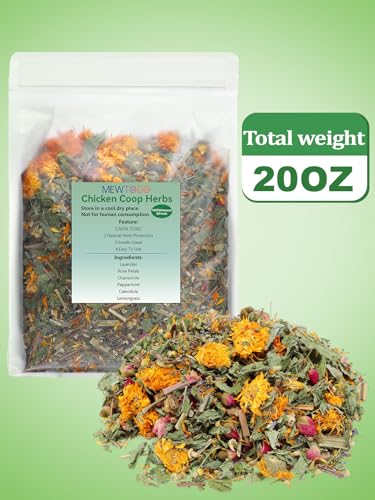 Chicken Nesting Herbs for Outdoor Indoor Chicken Coop - 20OZ Natural Egg-Laying Box Feed Herbs for Freshening Bedding Promote Egg Production - size: 20oz