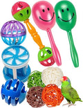 10-Pack Bird Toys – Colorful Fun | for Conures, Budgies, Parakeets and Small Birds, 1.5 in - 5.5 in - size: 1.5'' - 5.5''