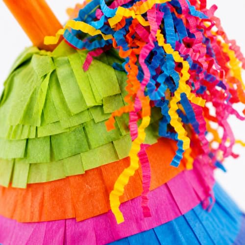 Bonka Bird Toys 2198 Pinata Hat 10" x 6" Cardboard Hat Shreddy Paper Wood Beads Straw for Conures Quakers Senegals Caiques Medium Birds Shreddable Cage Toy - size: Pack of 1