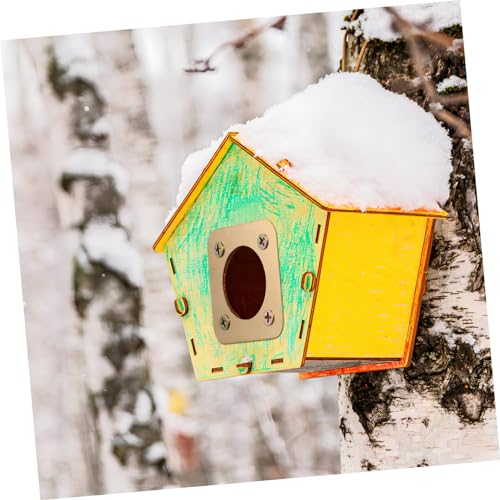 VANZACK 8pcs House Metal Guards Birdhouse Hole Protector Birdhouse Predator Guards for Outdoor