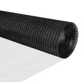 Black Hardware Cloth 1/2 inch 19Ga PVC Coated Wire Mesh Vinyl Coated Fence Welded Metal Chicken Wire Fencing Roll (1/2 inch 36in x 50ft)