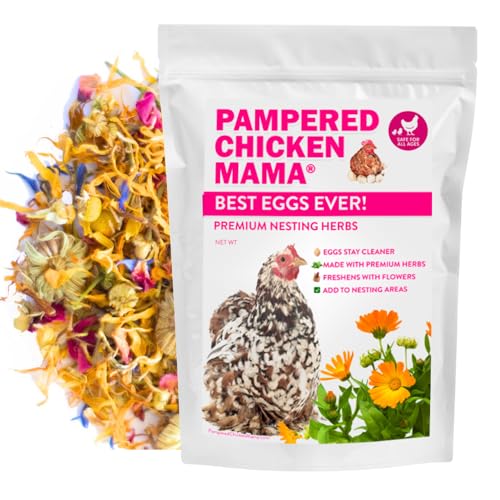 Pampered Chicken Mama Premium Nesting Herbs for Chickens (20 oz) Made with Flowers & Botanicals | Chicken Nesting Herbs | Nesting Herbs for Chicken Coop Herbs - size: 1.25 Pound (Pack of 1)