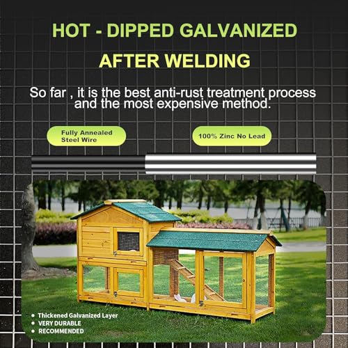 Hardware Cloth 20'' x 10' 1/4 in Galvanized Wire Mesh Roll (23 GA) Chicken Wire Fence Roll for Chicken Pen/coop Fences, Screen mesh, Rabbit/Snake... - size: 20In x 10Ft