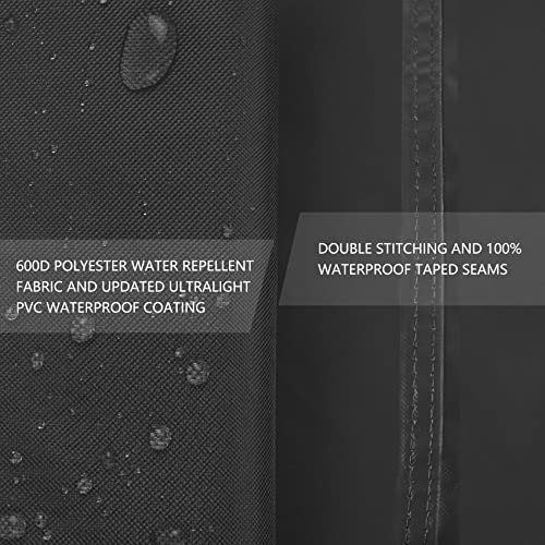 ULTCOVER Smart Selection Outdoor Hot Tub Hard Cover Protector Waterproof Square SPA Cover Cap 76 inch, Black - color: Black, size: 76"(L)x76"(W)x20"(H)