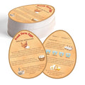 240 Pcs Egg Handling Instruction Cards Fresh Egg Farm Sign | 3.54 x 2.76 inch,Double-Sided Printing Sales Accessories for Egg Cartons & Farm Displays