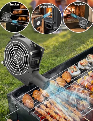 USB Cooling Blower Fan 5V 120mm x 32mm, with Speed Control | DC Brushless Centrifugal Fan for BBQ Inflatable Outdoor Camping Receiver DVR Xbox Modem AV Cabinet