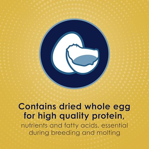 Kaytee Forti-Diet Pro Health Egg-Cite! Nourish+Protect Parakeet Bird Seed | Balanced digestion. Parakeet bird food with real egg. Parakeet food for breeding, molting, with prebiotics