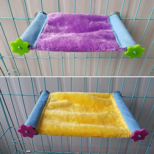 Litewoo Bird Nest Bed Hammock Hanging Parrot House Perch Stand for Cage (S) | Warm & comfortable, 8.8"x5.12", easy to install, for resting and playing, for/parrot/parakeet/cockatiel/lovebird/conure - size: S