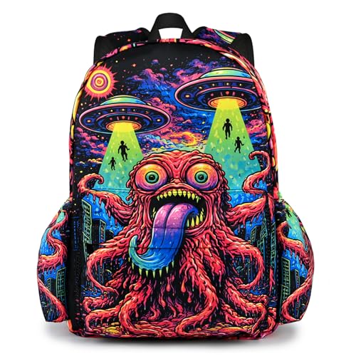 Ocean Animal Kids Backpack School Backpack Teens Bookbag for Girls Boys Hiking Camping Travel Sports - color: Ocean