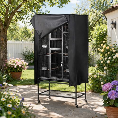 Universal Bird Parrot Cage Cover Large Night Birdcage Protector for Bird Rescue, Night Accessories Guard, Windproof & Waterproof