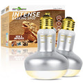 REPTI ZOO 2 Pack Heat Lamp 100W, Intense Basking Spot Simulated Natural Sunlight Heating Lamp Bulb, Heat Emitter UVA Heat Lamp Bulb for Reptile Chickens Pet Brooder - style: Natural Basking Light Bulb