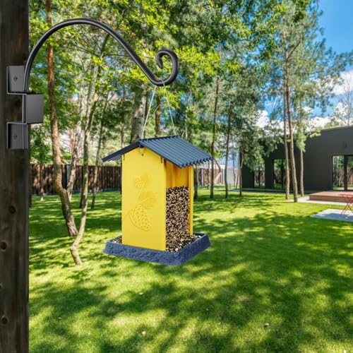 15inch Swivel Plant Hangers Outdoor- 2PCS Heavy Duty Iron Planter Hanging Hook Bracket Swivel Bird Feeder Hanger Hook Metal for Flower, Lantern, Wind Chimes - size: 15inch