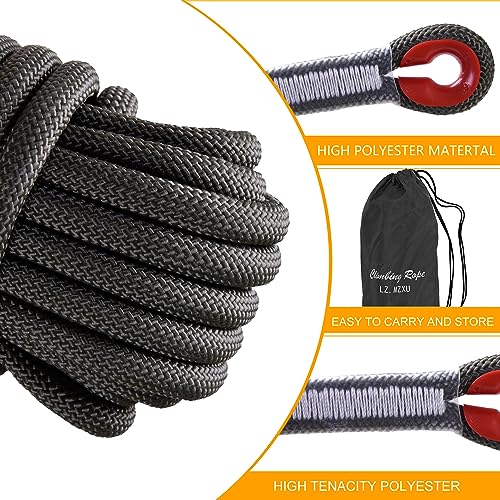 Climbing Rope, Rappelling Rope - color: Black, size: 100FT