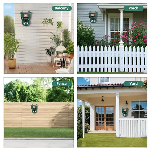 2026 Solar Ultrasonic Bird Repeller Outdoor,Woodpecker Deterrent for House,Weatherproof Pigeon Goose Bird Deterrents for Outside Sparrow Birds Repellent Scare Devices for Balcony Porch Patio Yard Farm