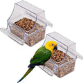2 Pcs Bird Feeder Water Dispenser, Bird Feeder and Drinker Set, Automatic Bird Feeder for Cage, Hanging Bird Food Bowl, Bird Cage Accessories for Hamsters,Pigeons,Parrot - size: 2pcs