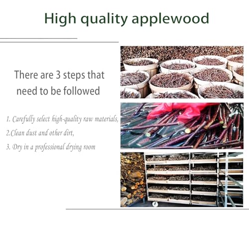 3pcs Small Animal Chews Toy Natural Apple Wood Block Cage Hanging Molars Treats Snack for Hamsters Rabbits Bunny Bird Parrots Chinchilla Guinea Pig Gerbils Squirrels