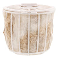 balacoo Bird Nesting Material with Basket Cotton and Jute Nesting Material for Parakeets Canaries Cockatiels and Small Birds Reusable Bird Nest Supplies for Cage Home Garden