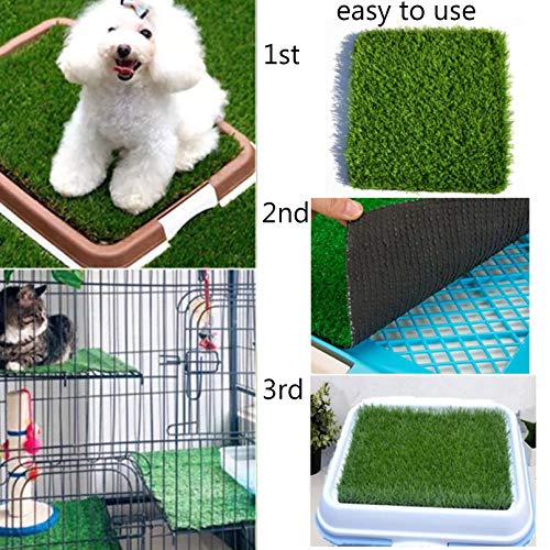 Hamiledyi Chicken Nesting Box Pads, 6 Pcs Artificial Grass Rug Carpet Synthetic Turf Mat Nest Box Bedding for Chicken Coop Pet Garden Lawn Indoor Outdoor 12"x12" - size: 6 Pcs Green