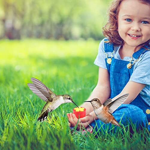 Mini Handheld Hummingbird Feeders with Clips, 8-Pack | Clip On, Small Plastic Hummingbird Feeders for Windows, Outdoors, Railing, Tree Branch & Flowerpot
