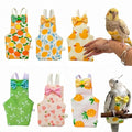 6Pcs Bird Diapers Bird Harness Flight Suits Diapers Reusable Parrot Nappy with Waterproof Inner Layer Washable Cute Urine Wet Suit Costume for Cockatiel Conure Budgie Macaw Parakeet, L - size: L
