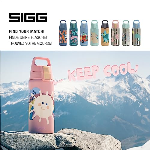 SIGG - Insulated Kids Bottle - Shield One Therm - For Carbonated Beverages - Dishwasher Safe - Stainless Steel - 17 Oz - color: Sunshine
