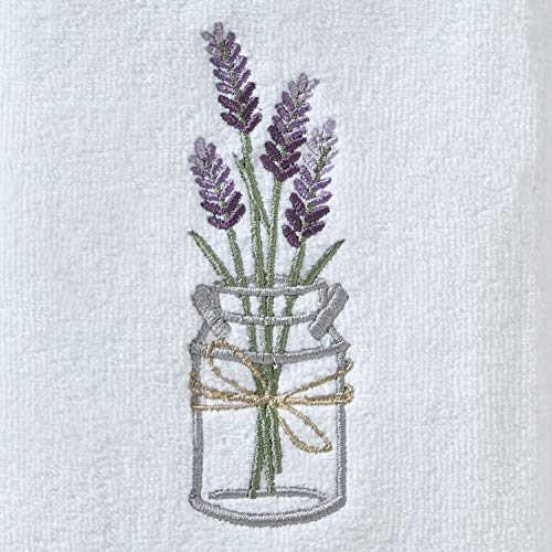 SKL Home by Saturday Knight Ltd. Lavender Hand Towel (2-Pack), White , 16x25 - color: Lavender