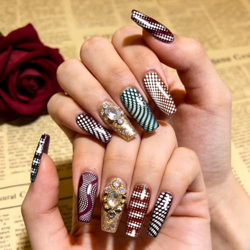 PH PandaHall 3pcs Dot Texture Nail Stamping PlatesDotted Stripe Nails Image Plates French Tip Nail Art Templates Geometric Nails Art Stamper for Women Manicures Salon DIY Design Printing - style: Dot Texture