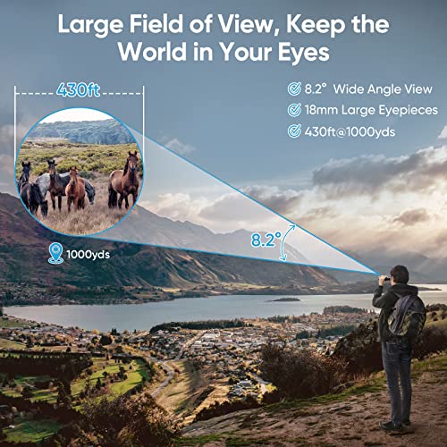 Timorn Binoculars for Adults Bird Watching 8x42 HD with Phone Adapter | 430ft Wide Field of View, FMC Lens for Clear & Sharp Images, Waterproof Lightweight Design for Wildlife, Hiking, Travel